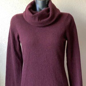 L.L. Bean 100% Cashmere Cowl Neck Sweater Small